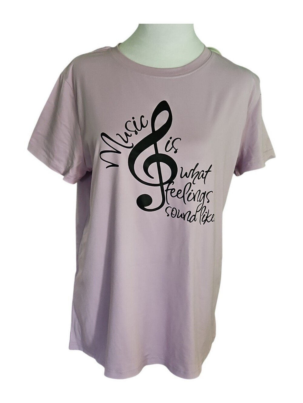 Light Lavender Music Graphic Tee